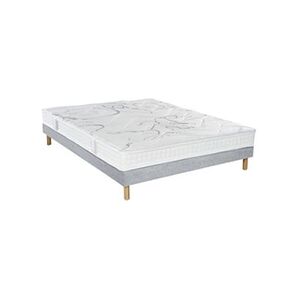 Essenzia - Ensemble Matelas Latex 70x200cm - MORPHOZONE 180, Sommier Tradition et Pieds - Equilibré - Epaisseur 18 cm - Frabrication Française - Publicité