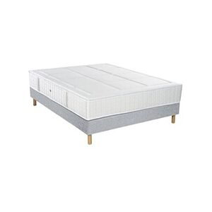 Essenzia - Ensemble Matelas Ressorts180x220 cm - SPRING 3200, Sommier Tradition Graphic 19 cm et Pieds - Ferme - Frabrication Française - Publicité