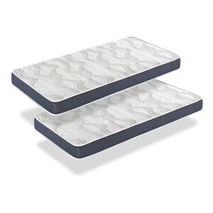 DORMALIT Matelas LOT 2 ERGO CONFORT 80X200 Epaisseur 14 CM - Rembourrage super soft - Juvénil - idéal pour les lits gigognes - Publicité