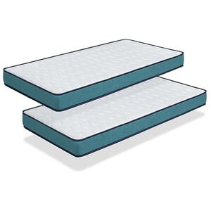 DORMALIT pack 2 matelas 90x190 CONFORT PRO Epaisseur 14 CM Ergonomique, Respirant, Mémoire. Idéal pour lit gigogne - Publicité