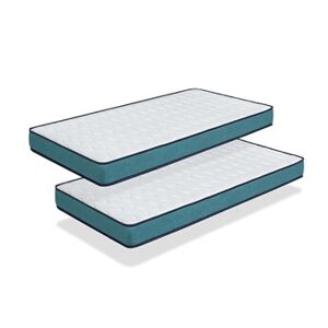 DORMALIT pack 2 matelas 80x190 CONFORT PRO Epaisseur 14 CM Ergonomique, Respirant, Mémoire. Idéal pour lit gigogne - Publicité