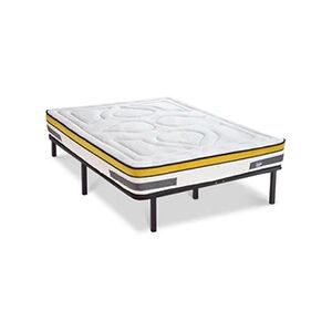 Maison Aubertin Ensemble Matelas Aubertin Ressorts ensachés Accueil mémoire et sommier cadre métal - 180 x 200 cm - Publicité