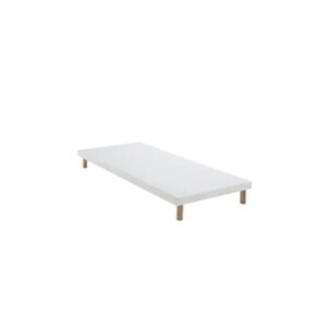 Someo Sommier extra-plat tapissier blanc 7 cm Etoile - 80x200 - Publicité
