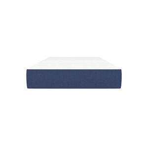 VIDAXL Matelas de lit à ressorts ensachés Bleu 90x190x20 cm Tissu - Publicité
