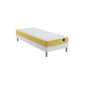 Someo Ensemble matelas mousse, sommier Lune et pieds Aurore 400 - 2x80x200 - Publicité