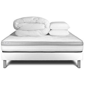 VITALIT Pack prêt à dormir 180 x 200 cm Mousse VITAL RELAX - 18 cm - Ferme - sommier kit Blanc - Publicité