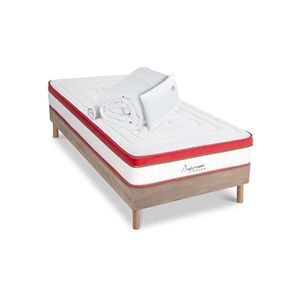 Maison Aubertin Matelas Suprême Mousse Haute densité Accueil Mémoire de forme+ sommier + accessoires - 90 x190 cm - Publicité