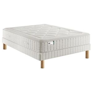 Simmons Ensemble matelas first fr4 avec sommier avec pieds 160x200 - Publicité