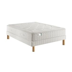 Simmons Ensemble matelas first fr4 avec sommier avec pieds 140x200 - Publicité