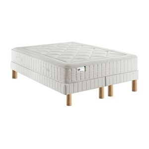 Simmons Ensemble matelas first fr4 avec sommiers avec pieds 180x200 - Publicité