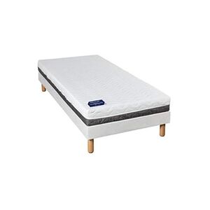 Terre de Nuit Ensemble enfant matelas mousse Tranquillité + sommier + pieds 90x200 - Publicité