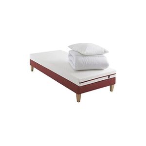 Someo Ensemble matelas junior 100% latex, sommier, pieds, couette et oreiller Crépuscule 200 - 110x200 - Publicité