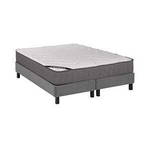 Vente-Unique.com Ensemble sommier déco en kit + matelas ressorts ensachés 5 zones accueil mémoire de forme BABYLONE de YSMEE ép.23cm - 180 x 200 cm - Publicité