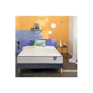 Merinos Ensemble Full Bed - 651 Ressorts ensachés + Sommier Confort Medium 200x200 - Double Sommier - Publicité