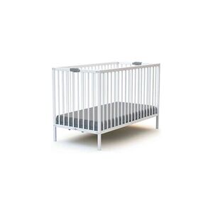 Webaby Lit bébé pliant blanc en bois massif 60x120 - Publicité