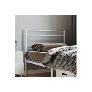 VIDAXL Tête de lit métal blanc 100 cm - Publicité