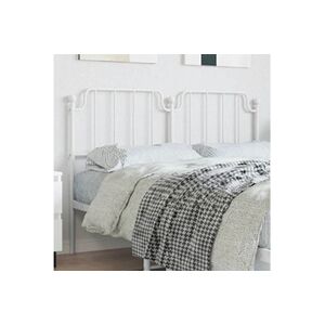 VIDAXL Tête de lit métal blanc 150 cm - Publicité