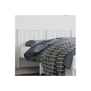VIDAXL Tête de lit métal blanc 150 cm - Publicité