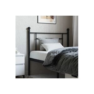 VIDAXL Tête de lit métal noir 100 cm - Publicité
