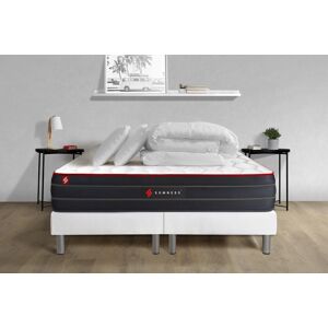 Somness Pack Matelas Boost 160x200 + Double Sommiers Blanc 80x200 + Couette + 2 Oreillers - Publicité