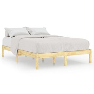 vidaXL solid wood bed pine 200x200 cm - Publicité