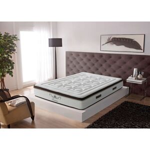 Matelas Extradoux 7 Zones 90x180 À Mémoire De Forme 21 Cm - Toscana Deluxe - Équilibré - Literie Confort - Publicité