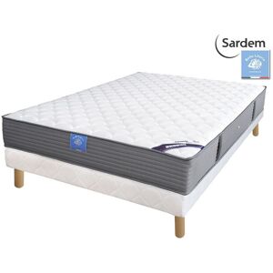 Ensemble Matelas Sardem Belle Literie Passion Visco + Sommier Tapissier 160x200 - Publicité