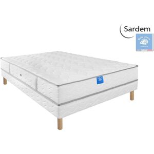 Ensemble Matelas Sardem Belle Literie Intimité + Sommier Tapissier 160x200 - Publicité