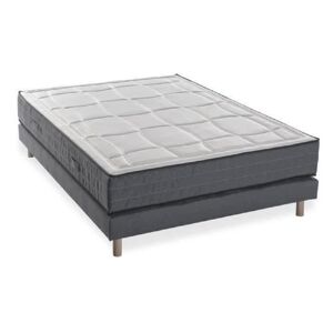 Deko Dream Ensemble Matelas Sommier 140x190 Cm - Mousse Mémoire - 28cm - 5 Zones - Ferme - Hotel Premium Lux - Publicité