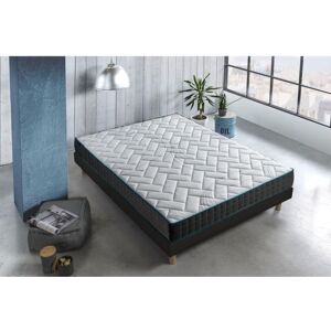 Deko Dream Ensemble Matelas + Sommier 140x190 - 580 Ressorts Ensachés - Confort - 2 Oreillers - Graphene - Publicité