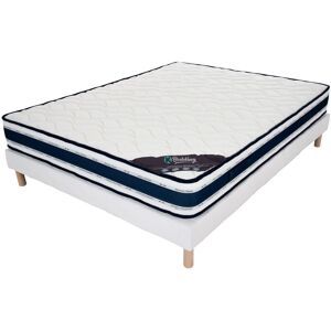 Ensemble Matelas Mousse Blue Memory + Sommier 120x190 Hauteur 22cm - Publicité