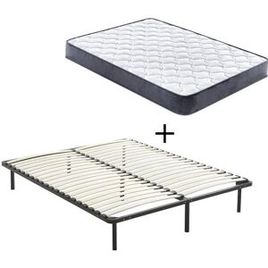 Ensemble Matelas Mémoire De Forme 160x200x20cm + Sommier 160*200 - Publicité