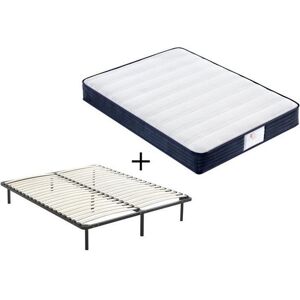 Ensemble Sommier + Ressort Matelas 22 Cm - 140 X 190 Cm - Publicité