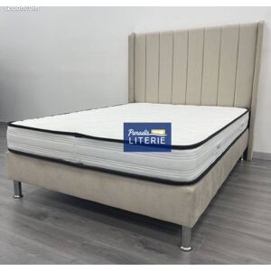 Lit Bari Sommier Tapissier Avec Pieds + Tête De Lit En Velours + Matelas 140x190 Ou 160x200- Neuf - Publicité