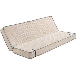 Provence Literie Matelas Tres Ferme Pour Tous Clic Clac + Alese 130x190 X 11 Cm + Oreiller Visco Avec 3 Cm Memoire De Forme 65 Kgs/M3 - Decoupe Assise 60 Cm - 5 Zones De Confort - Face Ete Et Ame Mousse... Publicité