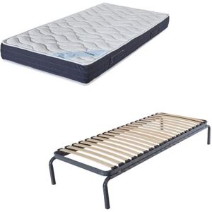 Lit Gigogne + Matelas Melior - 80x190 - Mousse - 20 Lattes Bois - Gain De Place - Publicité