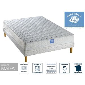 Ensemble Matelas Sardem Belle Literie Forum + Sommier Tapissier 160x200 - Publicité