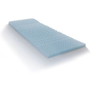 HOMCOM Surmatelas 90 x 190 Gel Refresh mémoire de forme 6cm d'épaisseur 1 place