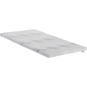 HOMCOM Surmatelas 90 x 190 mémoire de forme 5cm d'épaisseur densité de 50 kg/m³ avec microcapsules de gel rafraîchissant