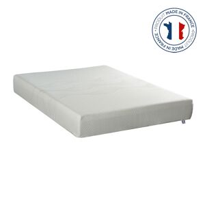 HOMCOM Matelas 160 x 200 - 21 cm d'épaisseur 3 cm de mousse mémoire de forme  - 2 places housse amovible fabriqué en France