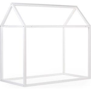 CHILDHOME Cadre pour lit cabane au sol enfant bois blanc 70x140 cm