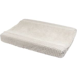 MEYCO Housse de matelas a langer gaufree peluche Greige 50x70 cm