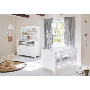 Pinolino Chambre bebe trio lit Florentina commode extra large etagere bois...