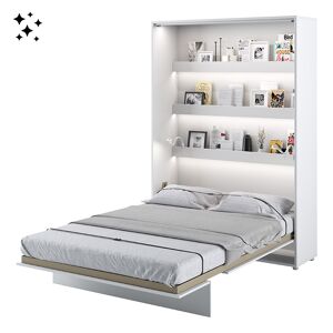 libolion Lit escamotable 140x200 BED CONCEPT couleur blanc brillant blanc - Publicité