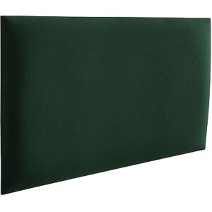 RAVIO Panneaux muraux rembourrés   Lambris 3D avec Mousse   Coussin Mural comme tête de lit pour lit   Decoration Murale pour Chambre, Chambre d'enfant, Bureau, Couloir   Vert Bouteille, 50 x 40 cm - Publicité