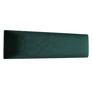 Muralo Coussin mural en velours Pour chambre à coucher, salon, lit, tête de lit Moderne et luxueux Vert bouteille, 90 x 15 cm - Publicité