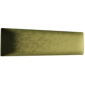 Muralo Coussin mural en velours Pour chambre à coucher, salon, lit, tête de lit Moderne et luxueux Vert olive 90 cm x 15 cm - Publicité