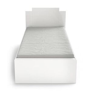 Lit bébé évolutif Smooth Cot Bed 140x70 blanc mat pour 0-7 ans