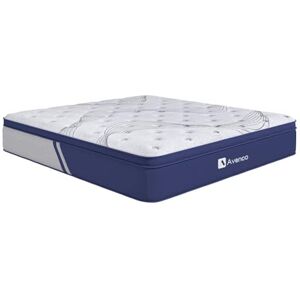 Avenco Matelas 160×200 h1, Matelas à Ressorts Ensachés de 24 cm, Matelas en Mousse à Mémoire de Forme en Fibres de Bambou, Matelas de Lit Dans une Boîte, Tissu Tricoté Doux pour la Peau, CertiPUR-US - Publicité