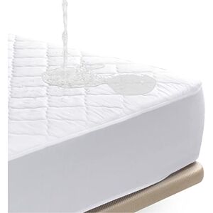 Nalui Protège-Matelas imperméable 105 x 190/200 cm Housse de Matelas réglable, rembourrée et Respirante avec Traitement Anti-acariens Hypoallergénique   Fabriqué en Espagne [≤30 cm Hauteur] - Publicité